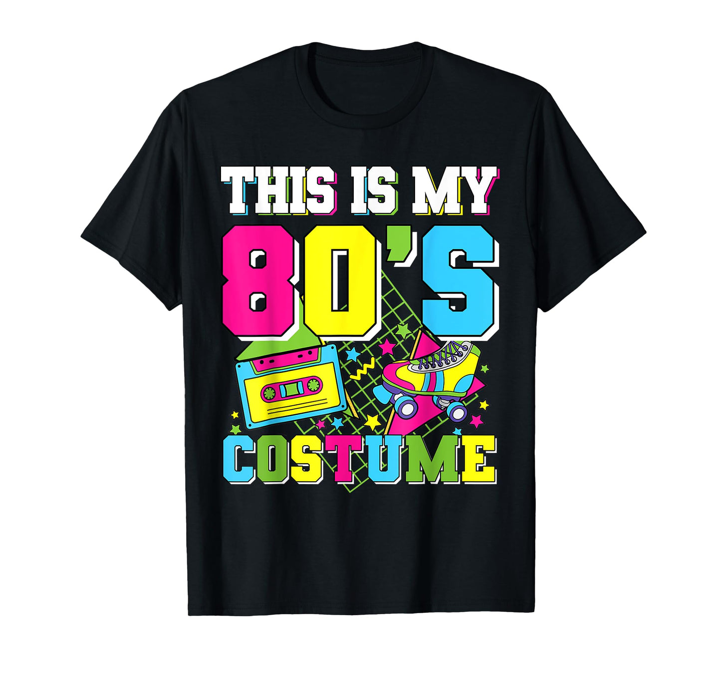 Retro This is My 80s Costume 80's Eighties Party Men Women T-Shirt