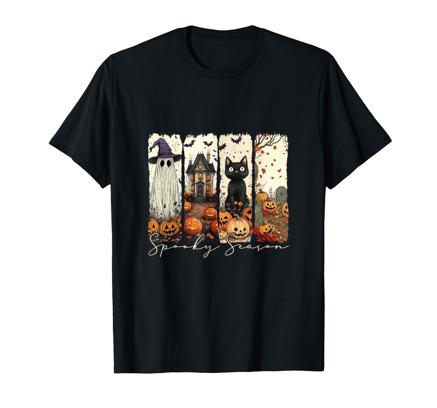 Vintage Halloween Horror Spooky Season T-Shirt