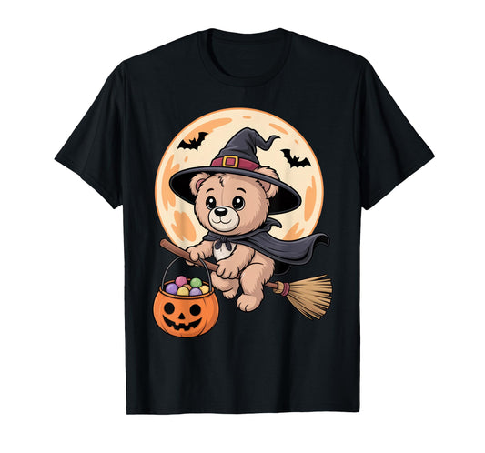 Cute Witch Bear Halloween Fun for Kids and Adults T-Shirt