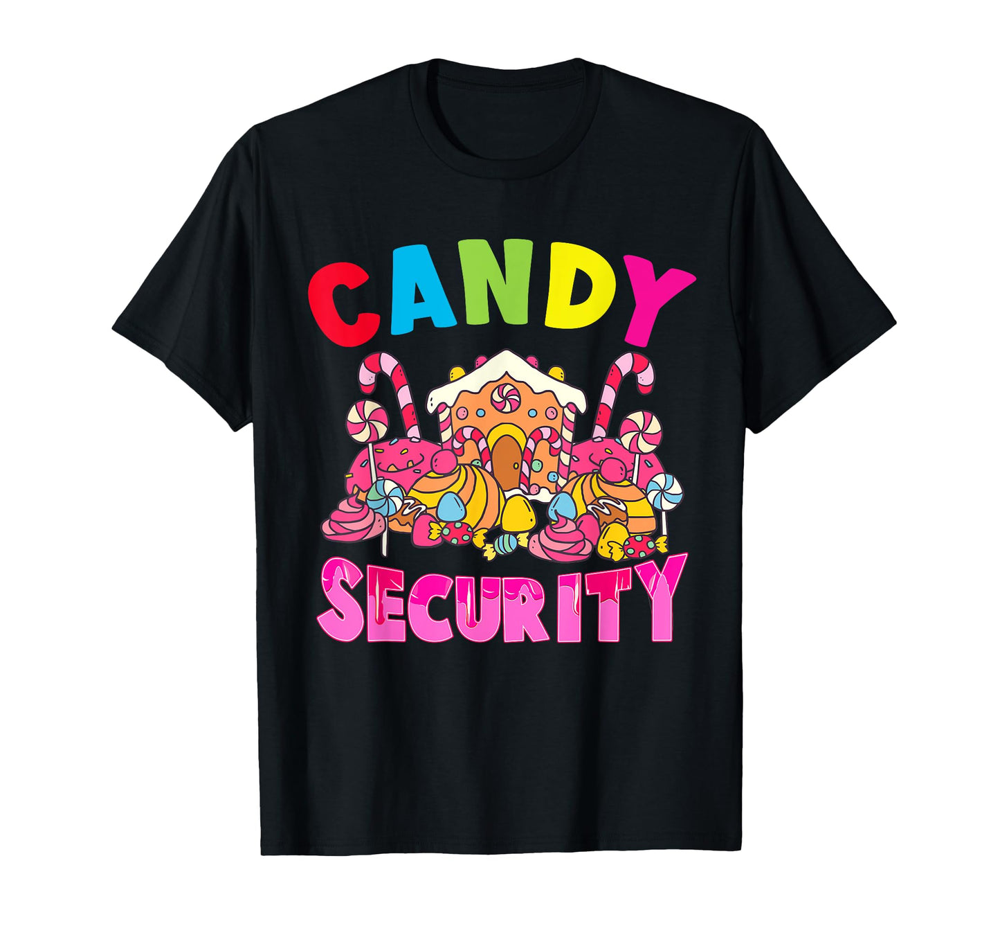 Candy Land Costumes Adult Candy Security Funny T-Shirt