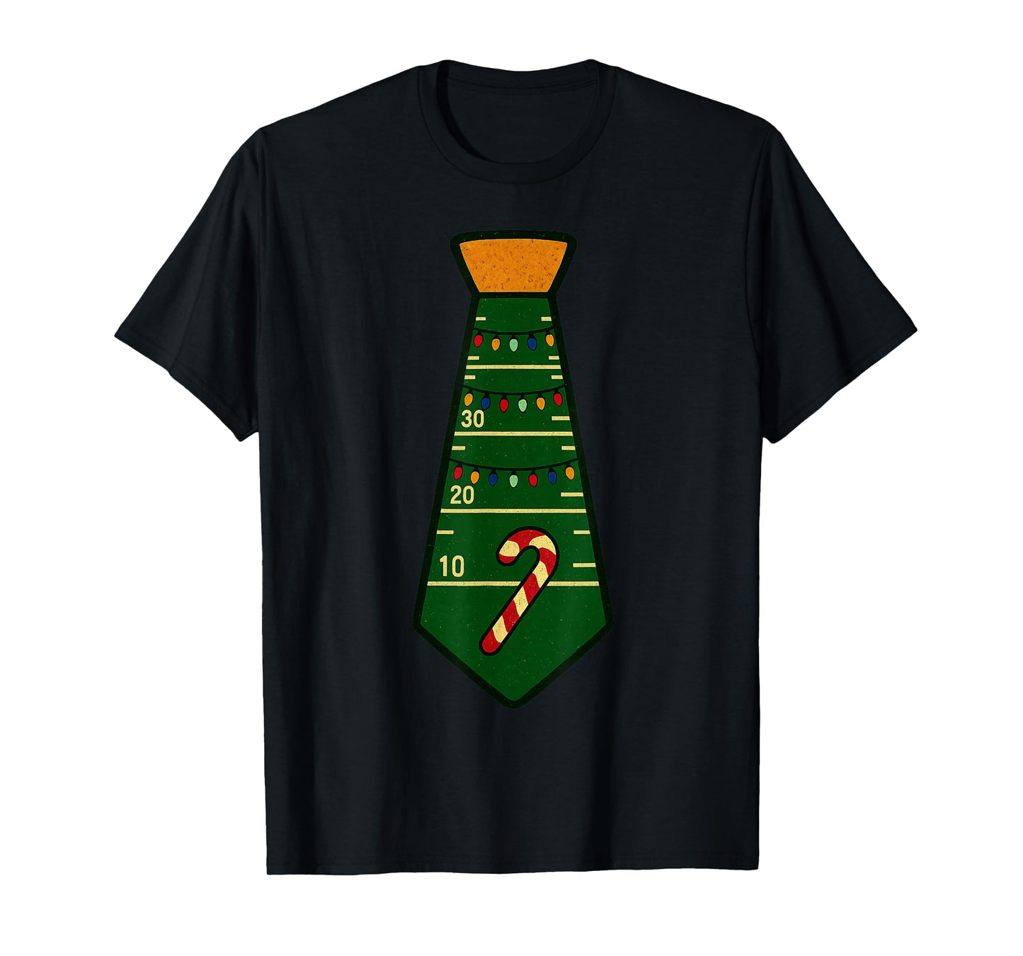 Santa Claus Playing American Football Xmas Holiday Christmas T-Shirt