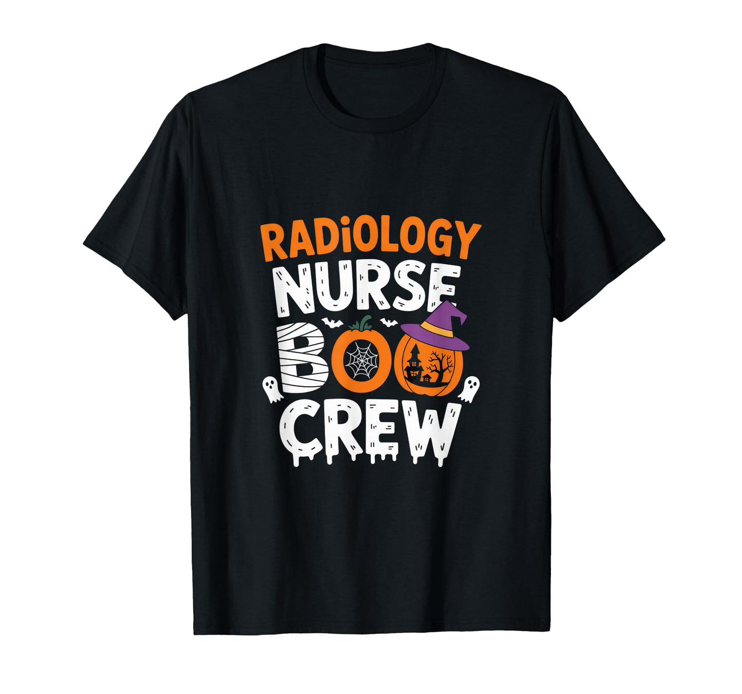 Radiology Nurse Boo Crew Funny Nurse Halloween Team Spirit T-Shirt