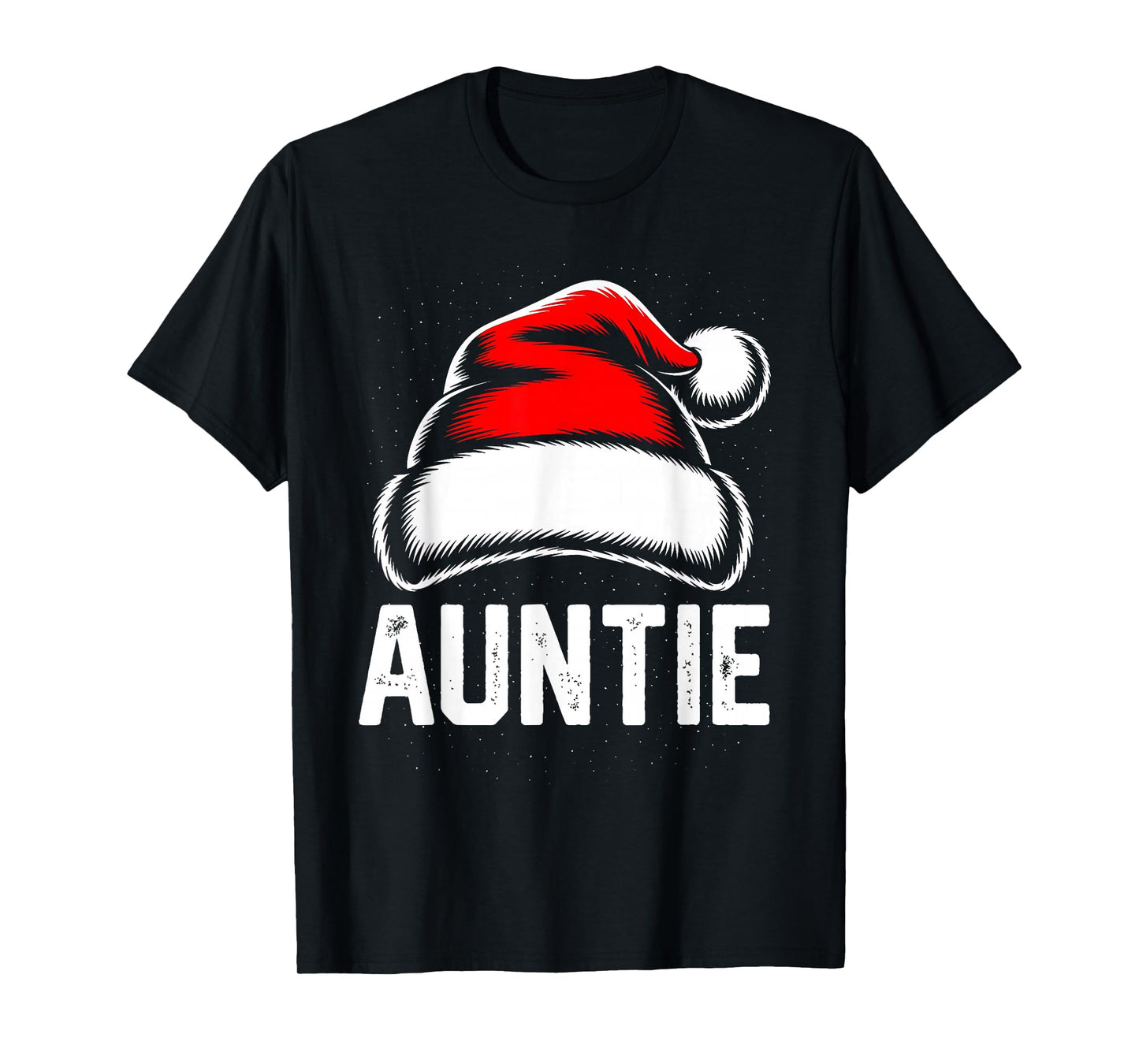 Auntie Santa Christmas Family Matching Pajamas Xmas Squad T-Shirt