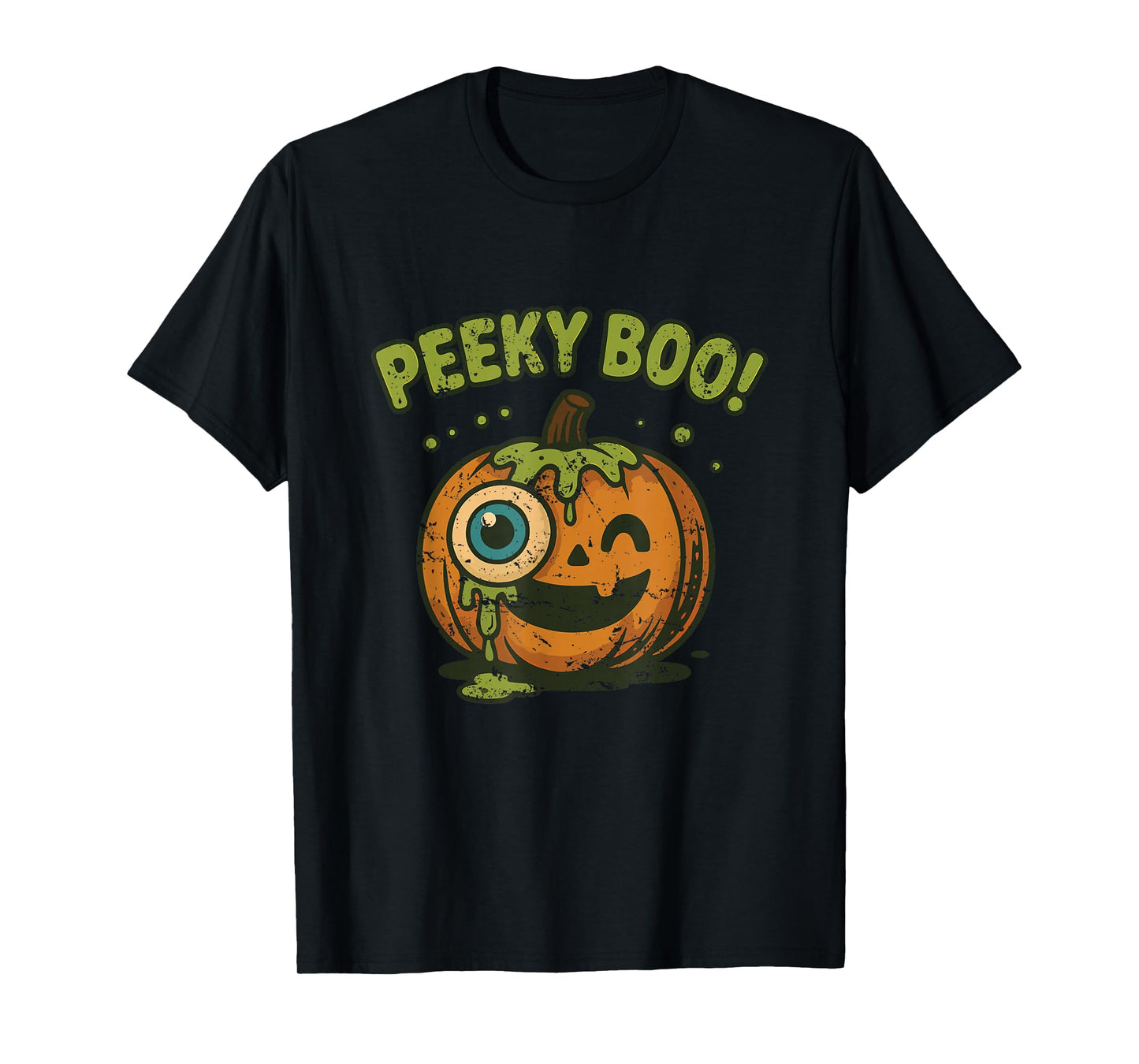 Peeky Boo Slime Pumpkin T-Shirt