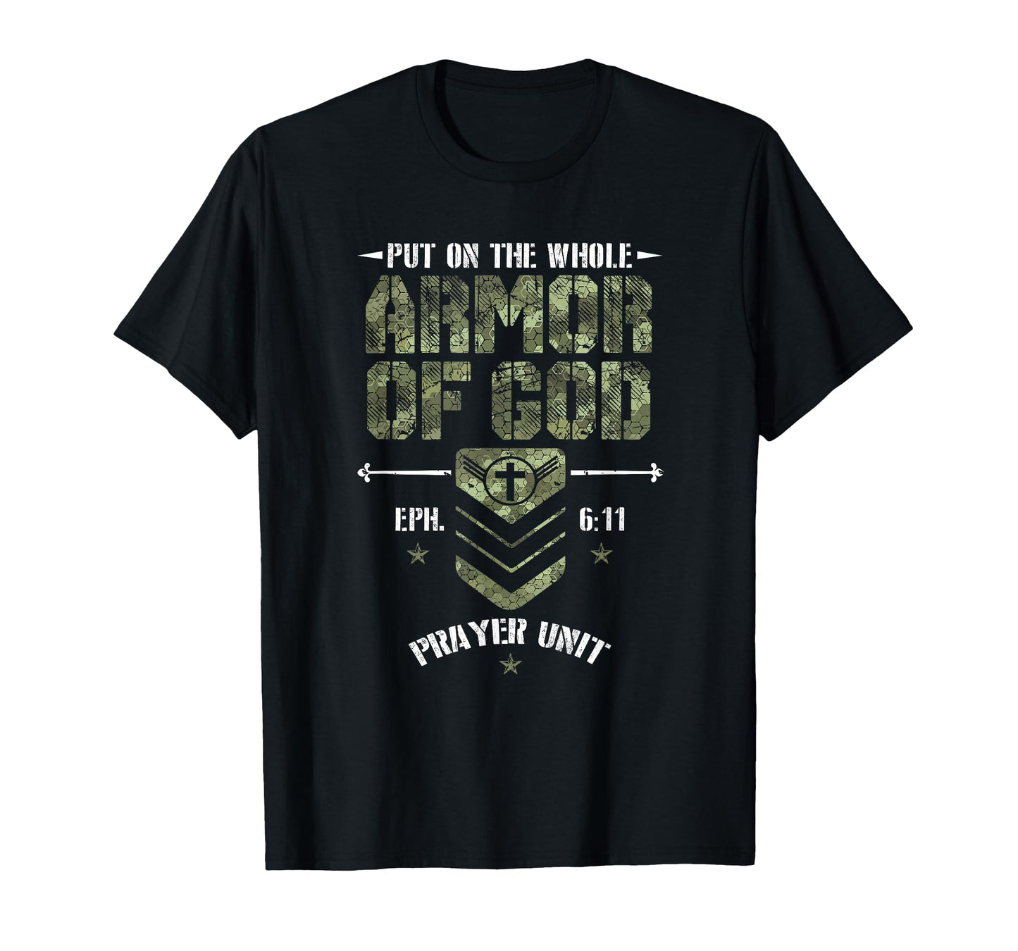 Camo Armor Of God Christians Religious Camouflage T-Shirt