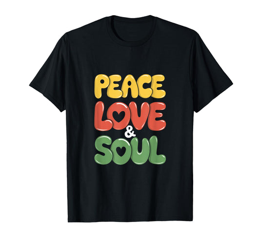 Groovy Peace Love Soul R&b Music Retro Vintage 90s T-Shirt