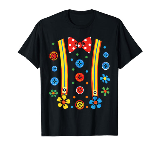 Clown Costume Circus Birthday Party Halloween Men Women Kids T-Shirt