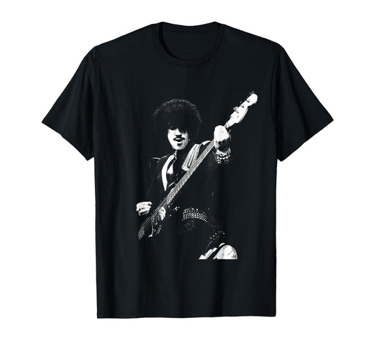 Thin Lizzy Bassist Phil Linot Live By Simon Fowler T-Shirt