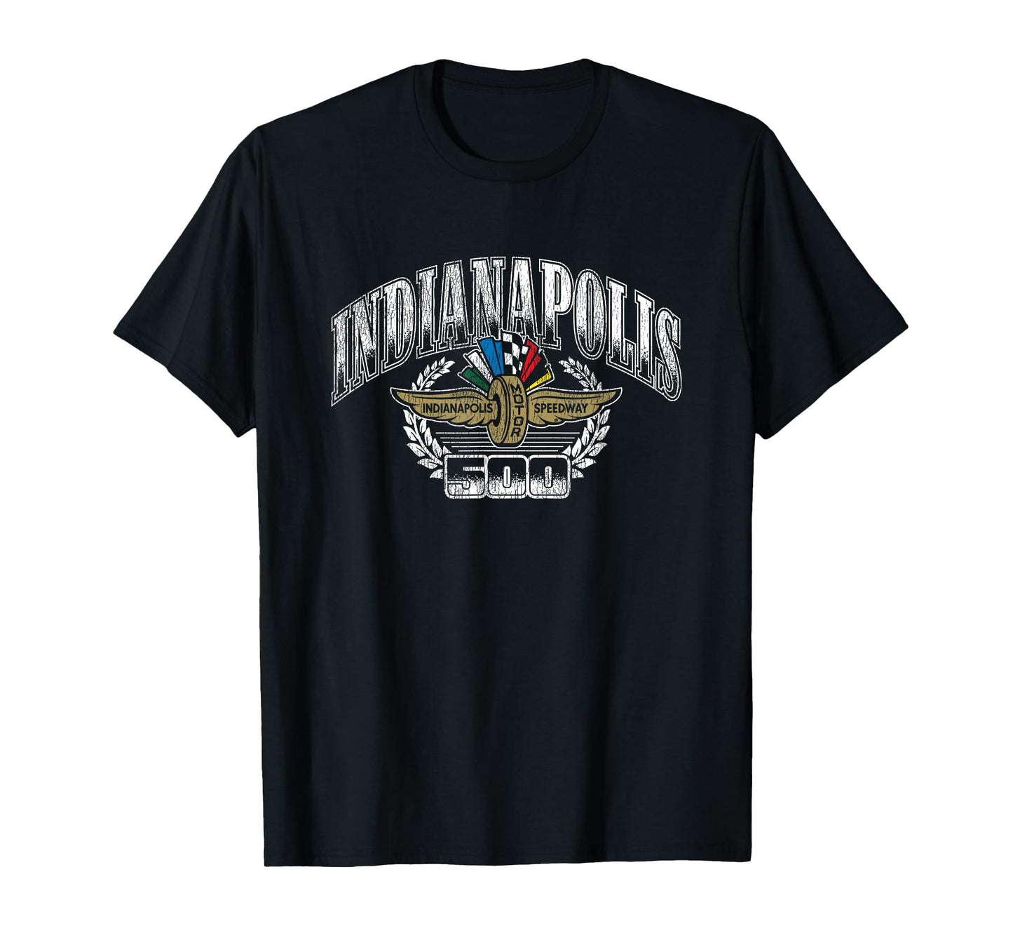 Indy 500 Indianapolis Motor Speedway Vintage Distressed Logo T-Shirt