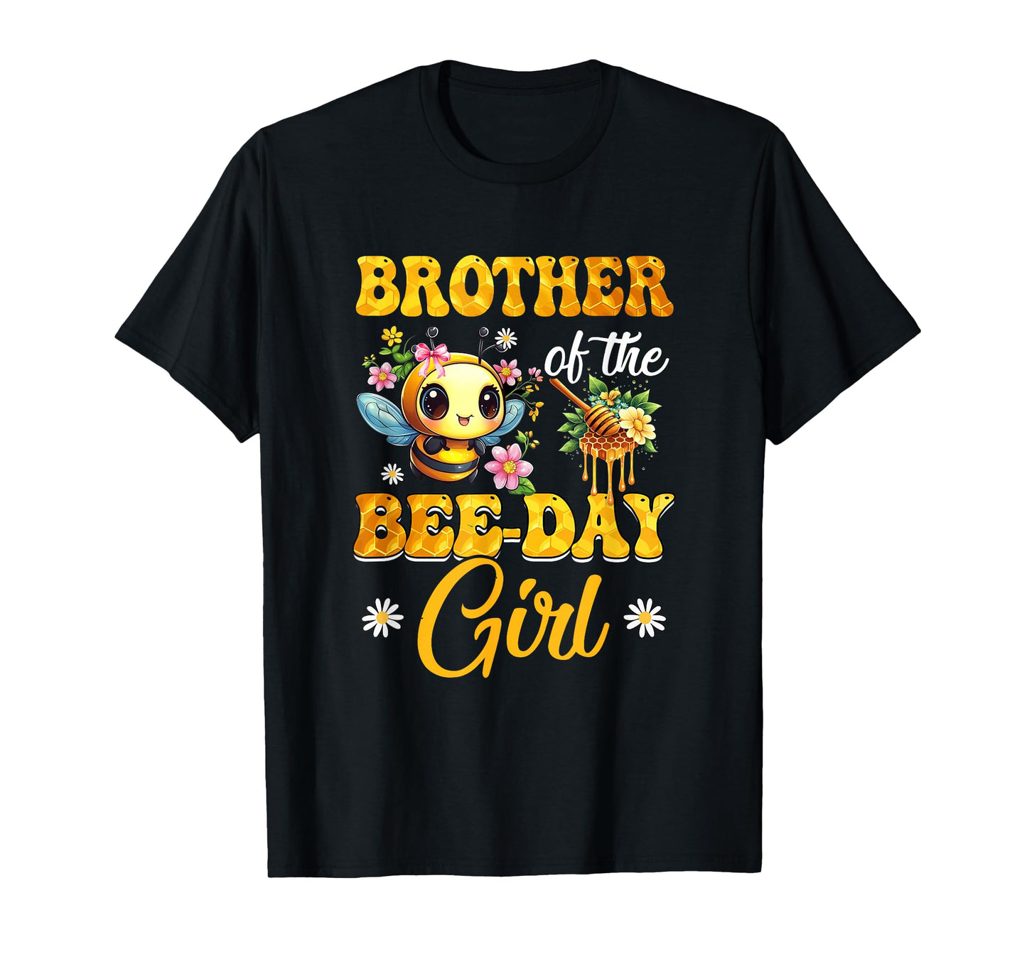 Brother Of The Birthday Girl Bee Family Birthday Party T-Shirt