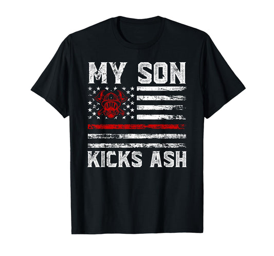 Funny Firefighter Mom Fireman Mom Of A Firefighter Mother T-Shirt