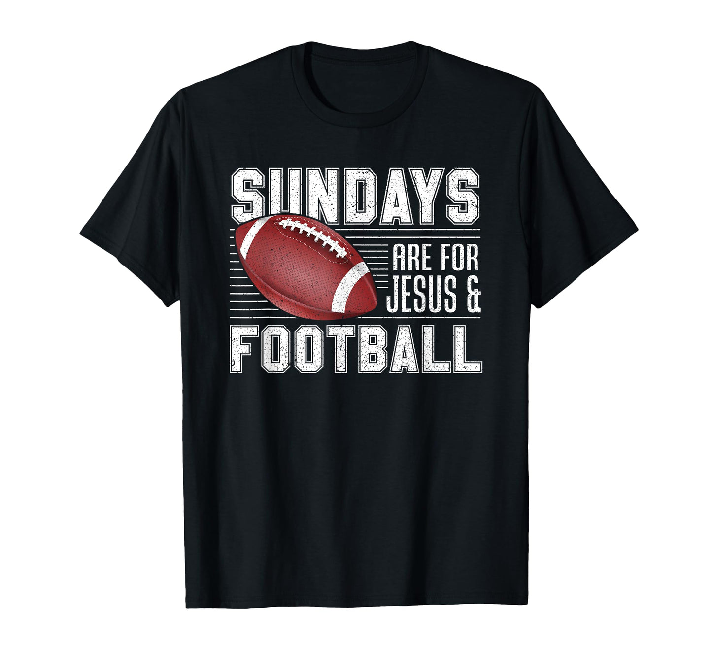 Sundays Are For Jesus & Football Draft Day Fantasy Football T-Shirt