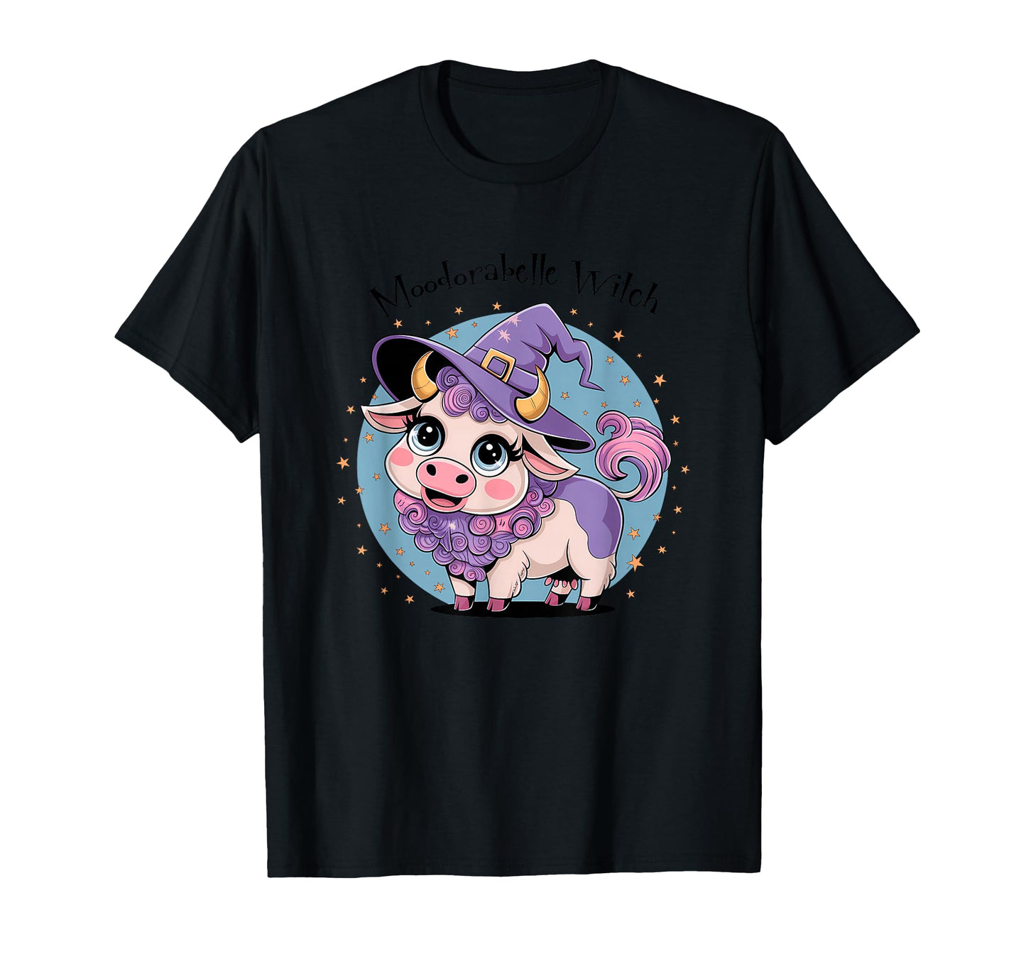 Hocus Pocus Cute Witch Cow T-Shirt