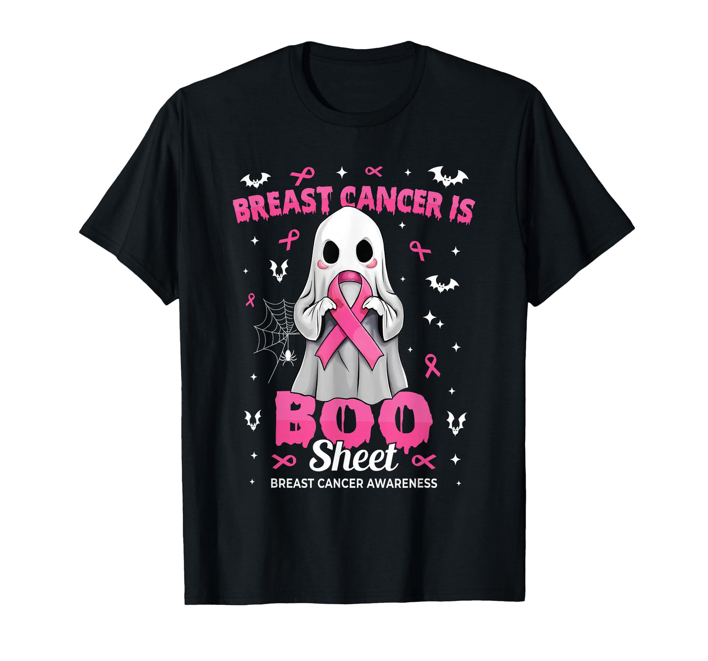 Breast Cancer is Boo Sheet Halloween Breast Cancer Ghost T-Shirt