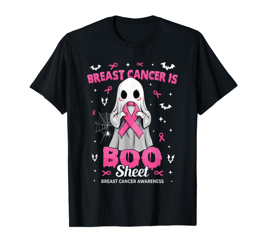Breast Cancer is Boo Sheet Halloween Breast Cancer Ghost T-Shirt