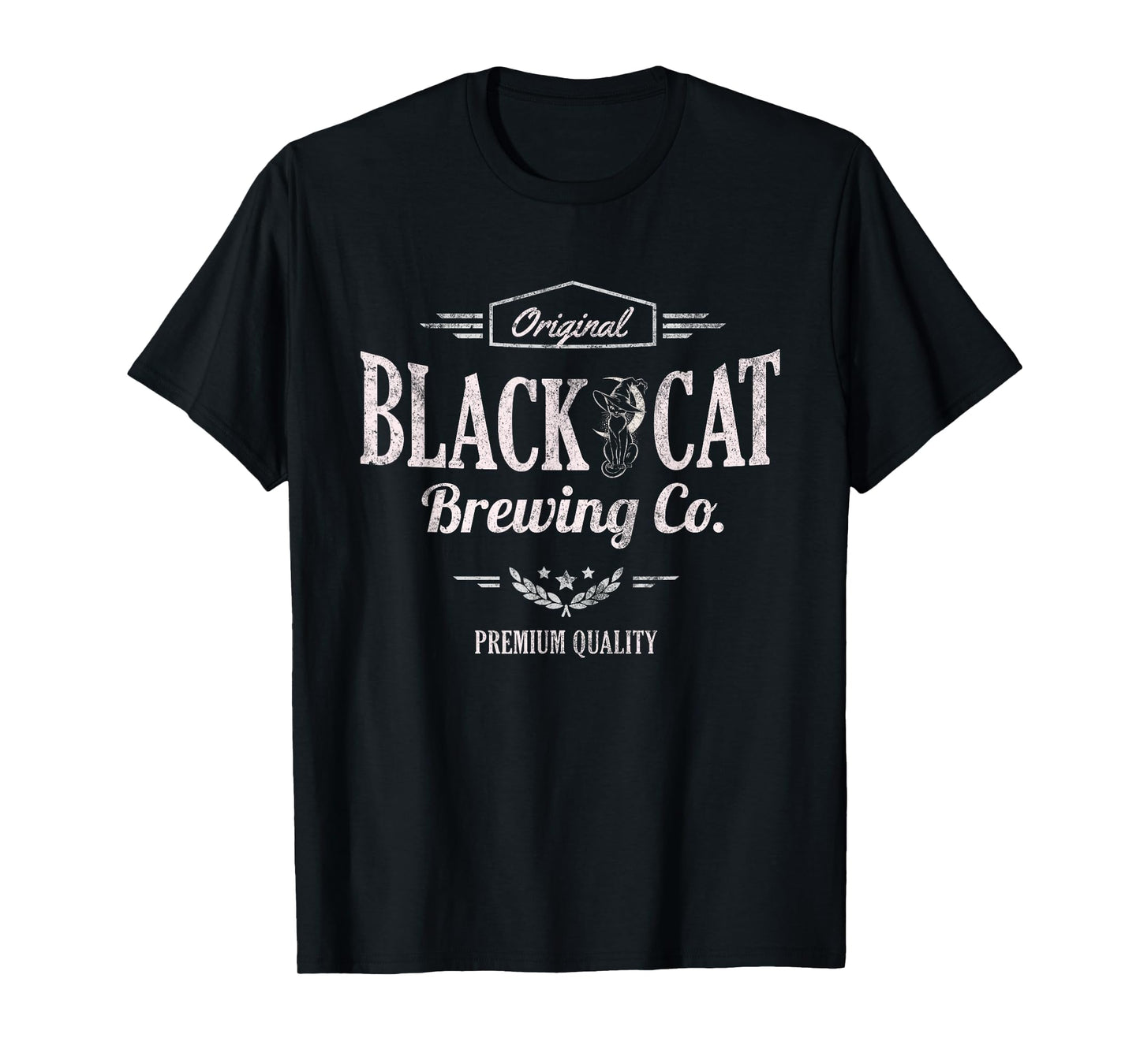 Cute Black CAT Witch Brewing CO Potions Coffee Magical T-Shirt