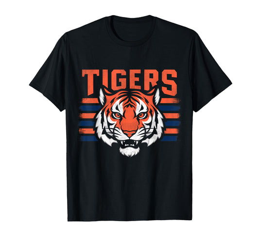 Vintage Tigers Throwback Retro T-Shirt