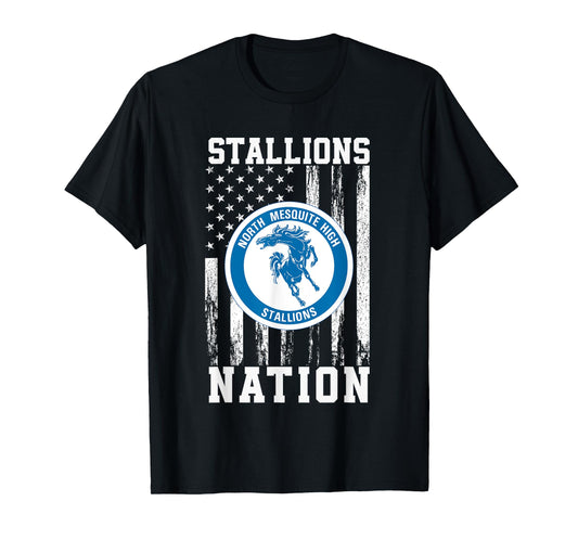North Mesquite Stallions Logo Nation HS T-Shirt