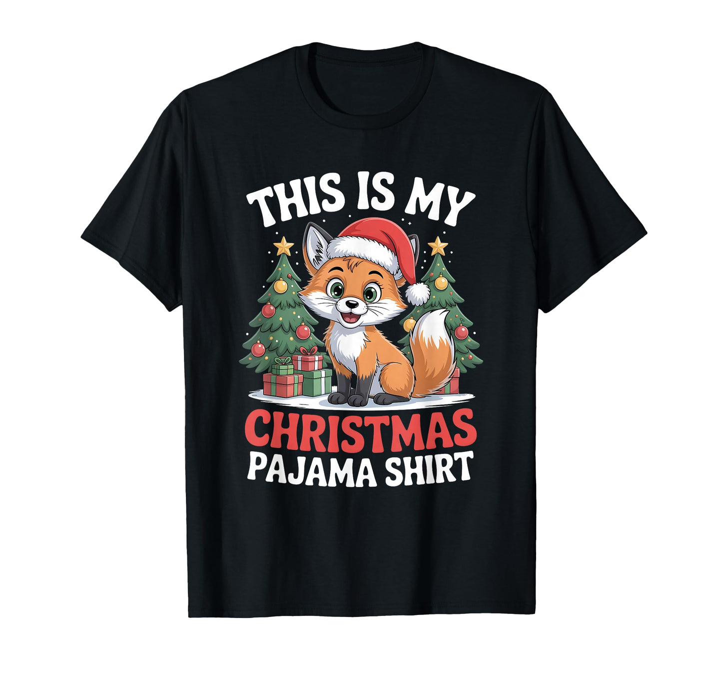 Fox This is My Christmas Pajama T-Shirt