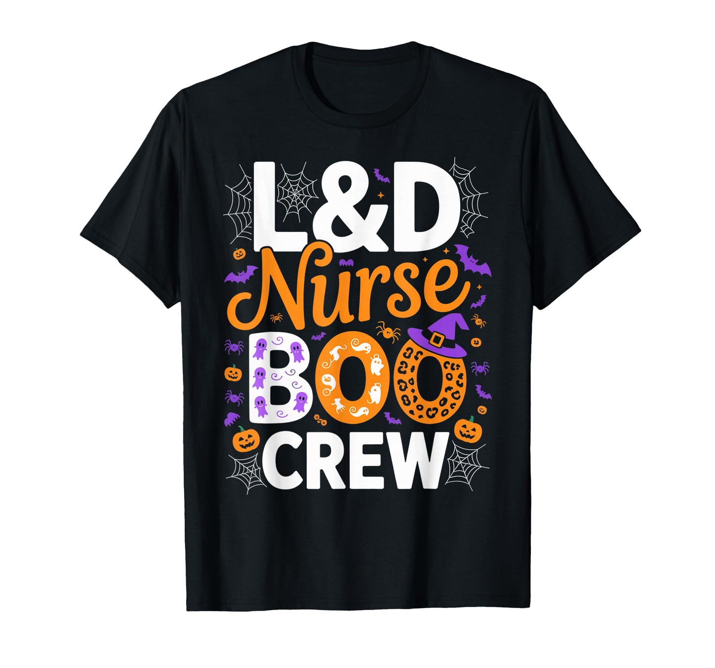 L&D Nurse Boo Crew Halloween Outfit Spooky Hospital Squad T-Shirt