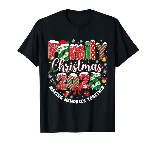 Family Christmas 2025 Matching Outfit Xmas Squad Santa Group T-Shirt