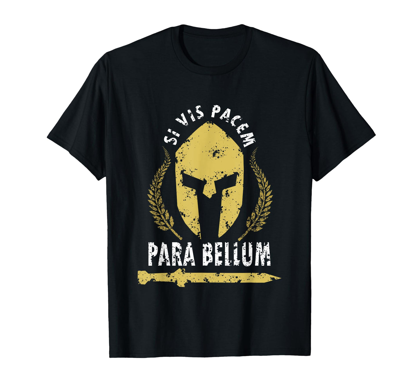 Si Vis Pacem Para Bellum Vintage Greece History Fighter Gym T-Shirt