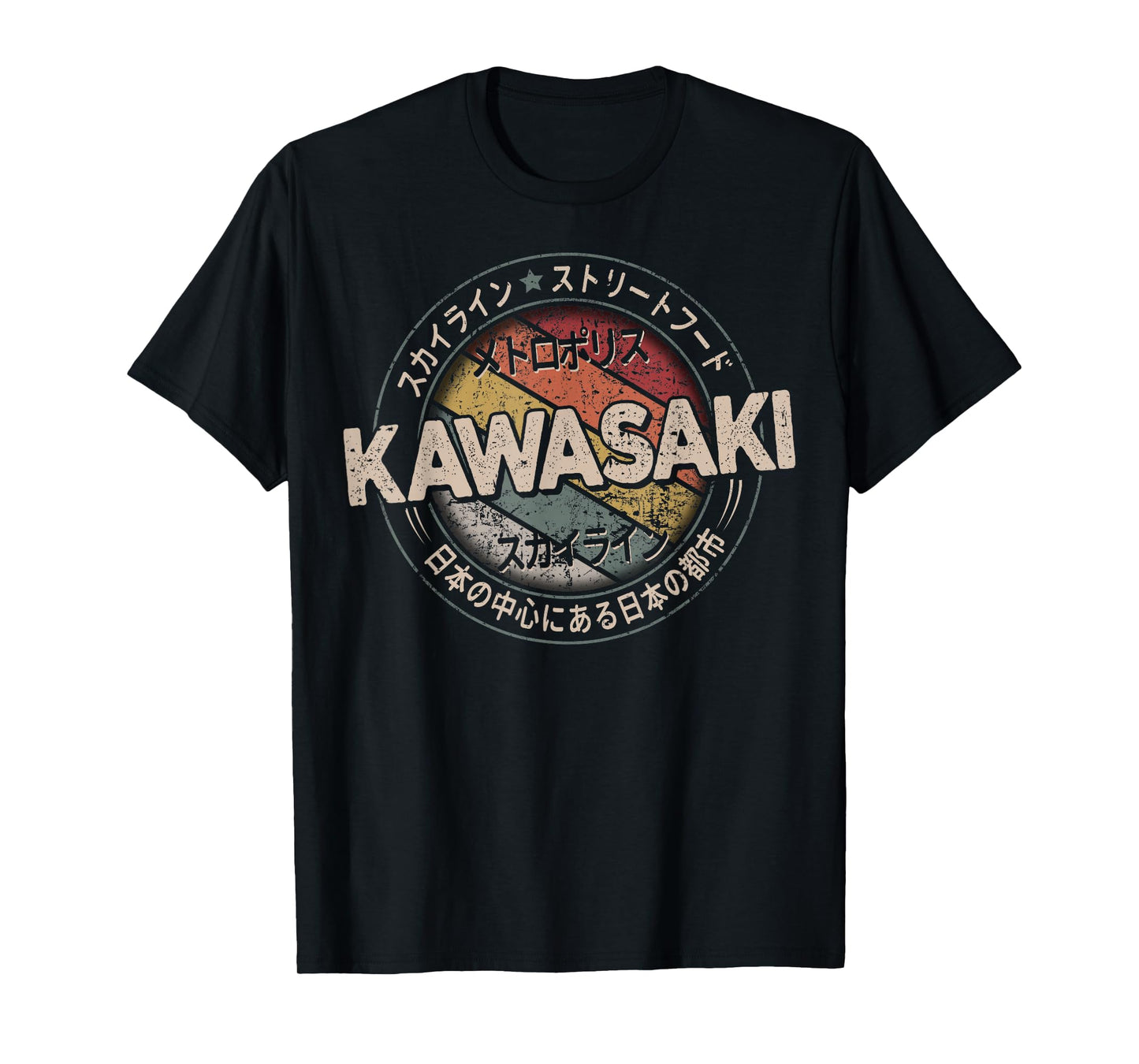 Kawasaki City 90s Retro Japan Aesthetics 80s Kawasaki T-Shirt