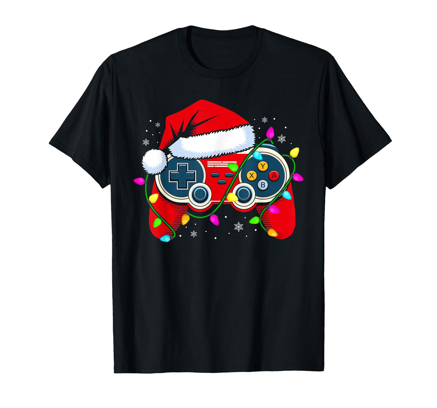 Christmas Santa Gamer Xmas Funny Video Gaming Christmas Boys T-Shirt