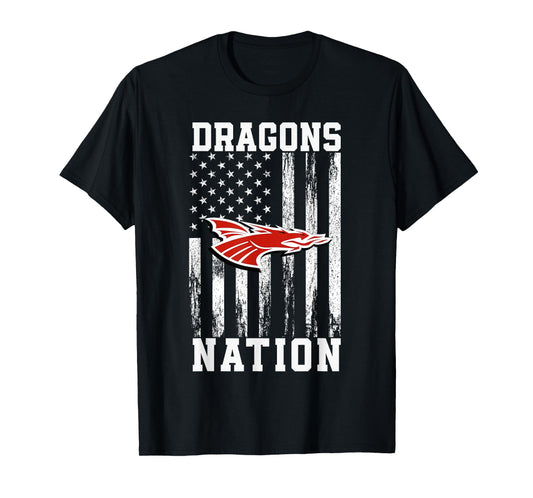 New Palestine Dragons Logo Nation HS T-Shirt