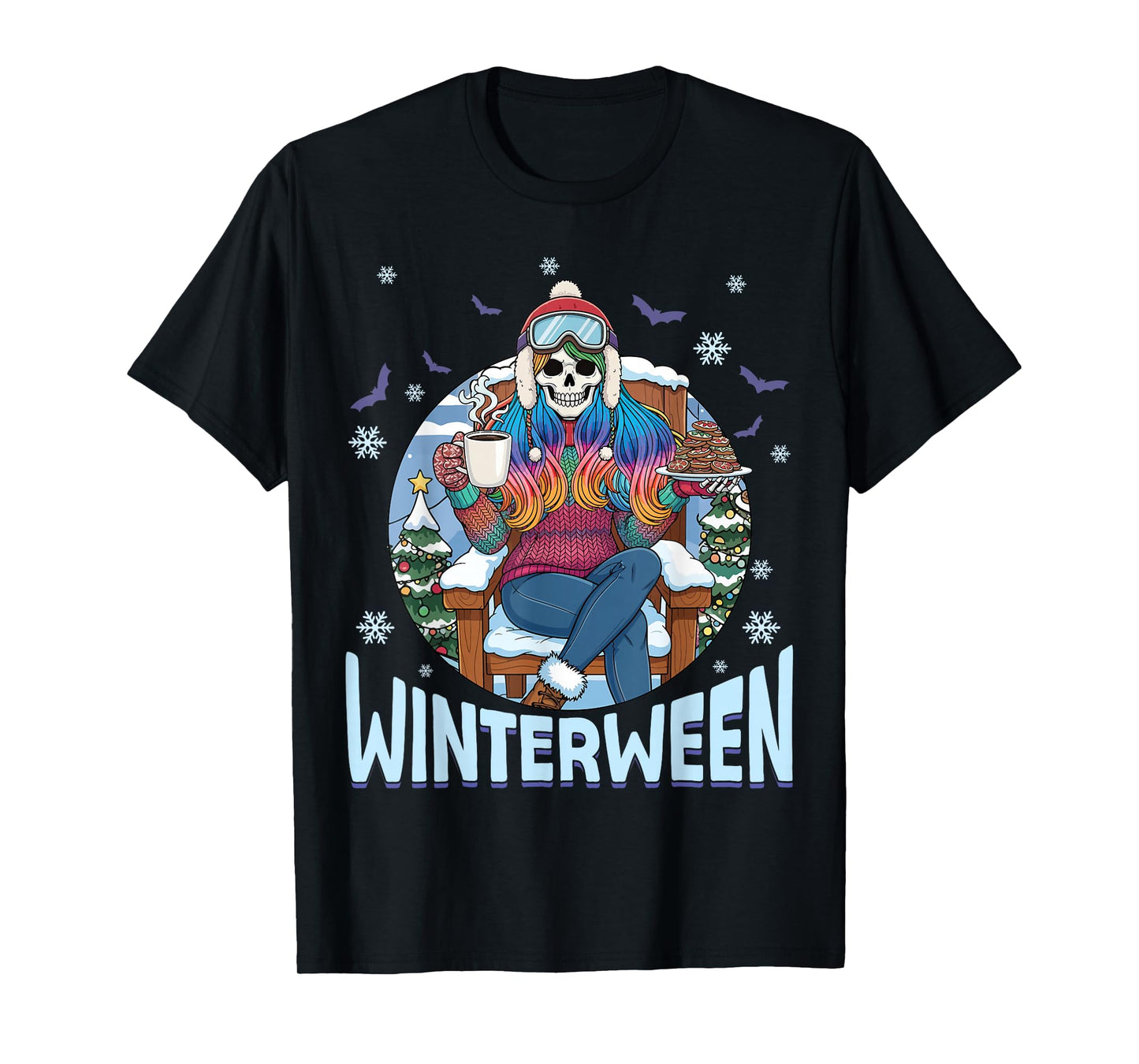Winterween Halloween Christmas Holiday Scary Winter T-Shirt