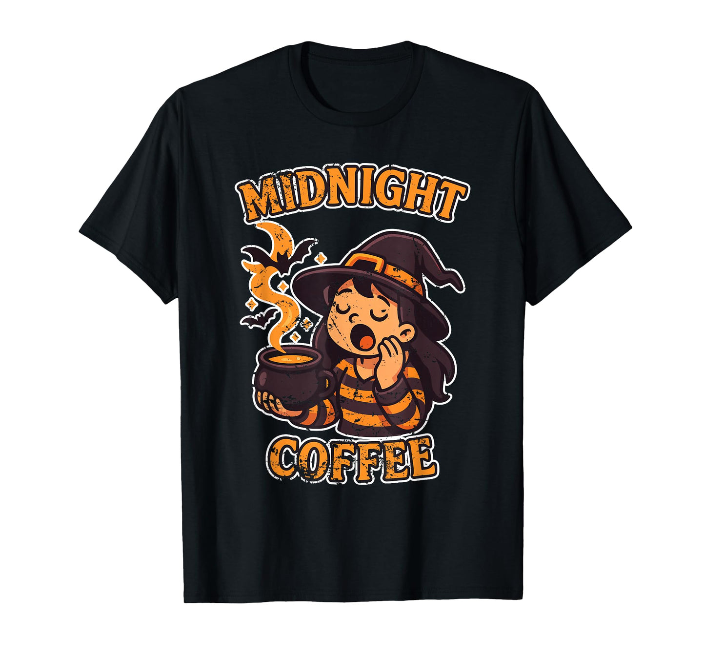 Midnight Coffee Sleepy Witch T-Shirt