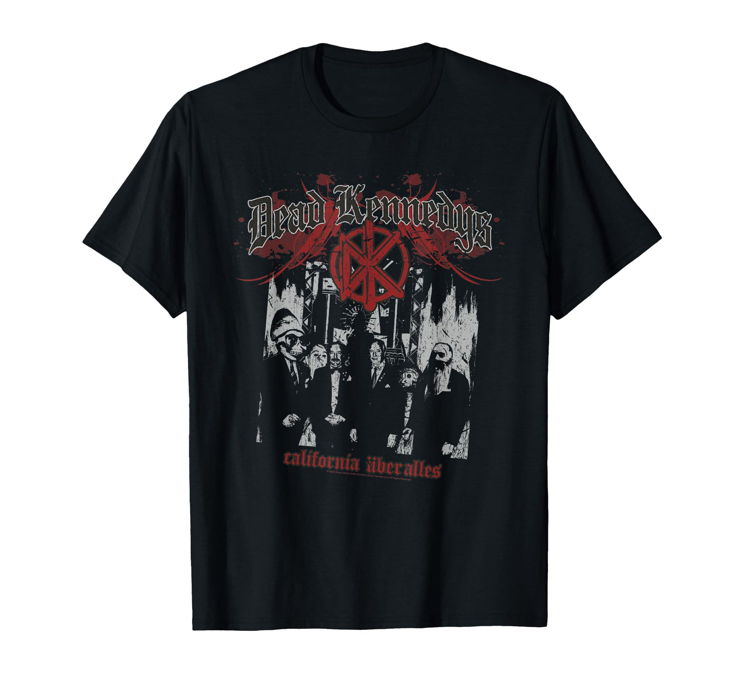 Dead Kennedys Old English with Logo and Photo Vintage Band T-Shirt