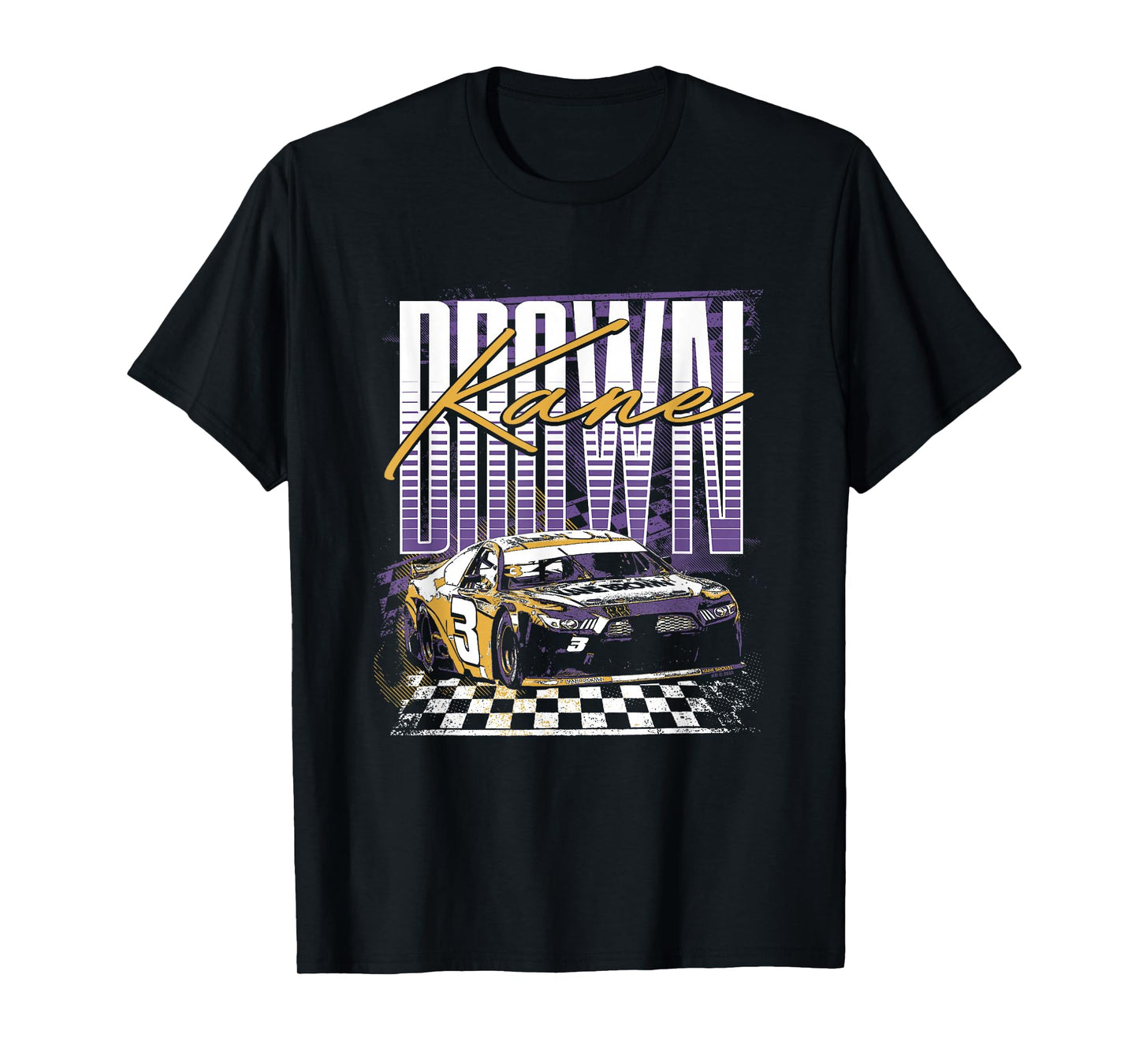 Kane Brown Iconic Nascar Car #3 Big Chest Retro Poster T-Shirt