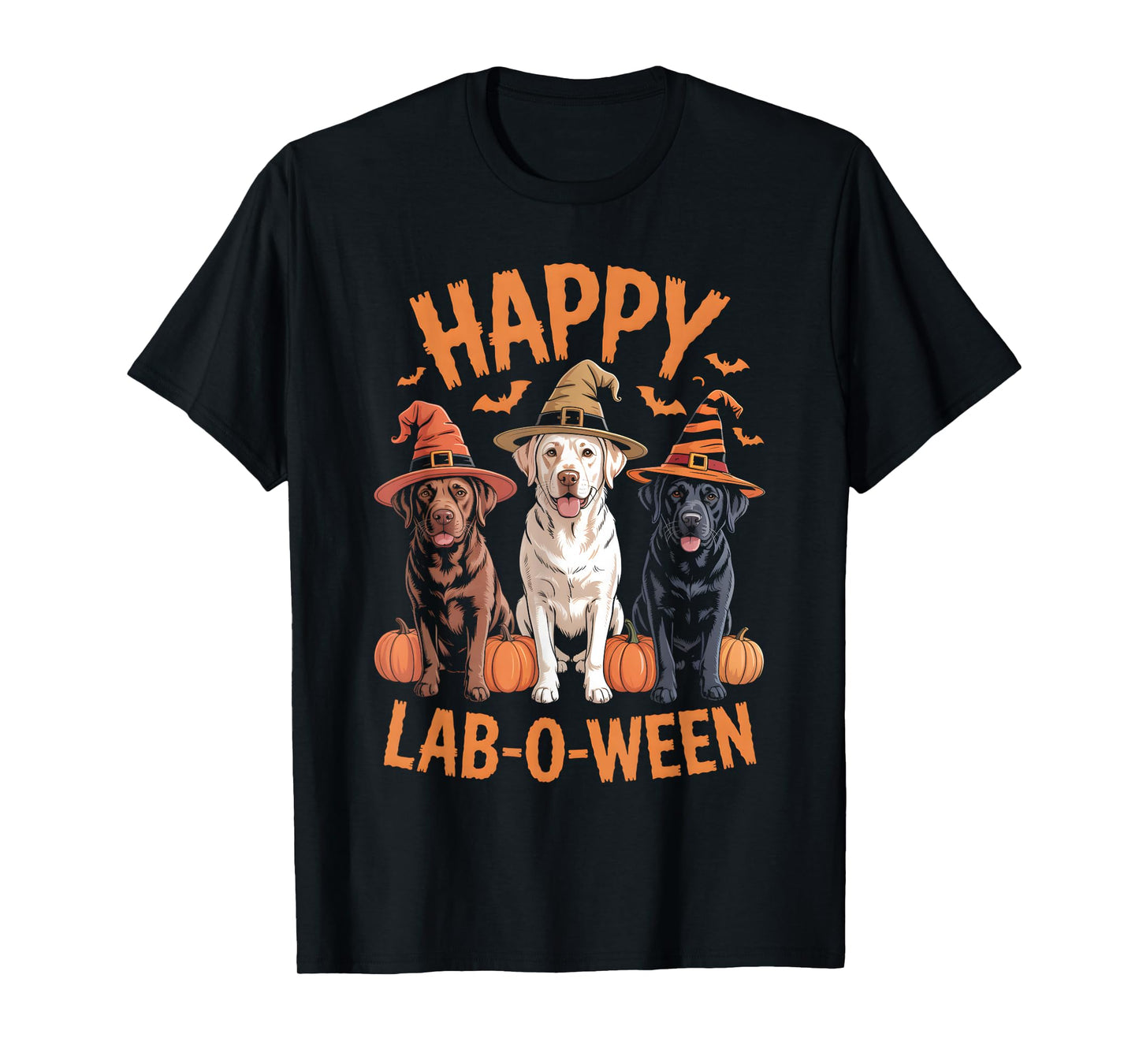 Happy Lab-O-Ween Labrador Halloween Dog Lover Design T-Shirt