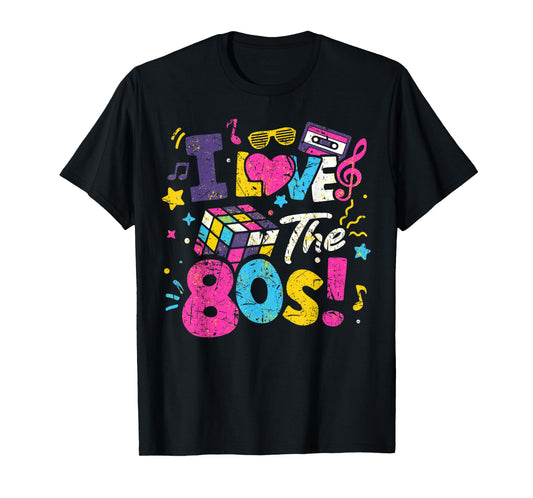 I Love The 80's Eighties Party Retro Costume T-Shirt