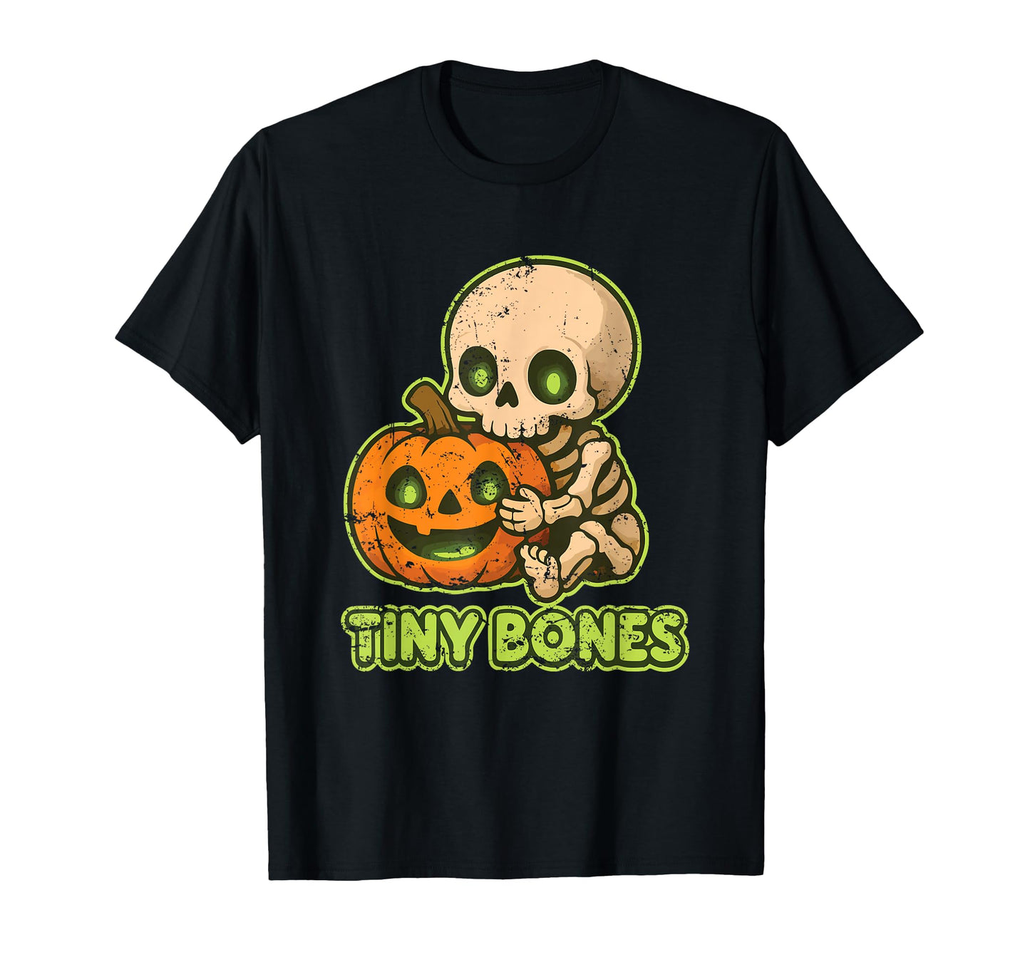Tiny Bones Skeleton Pumpkin T-Shirt