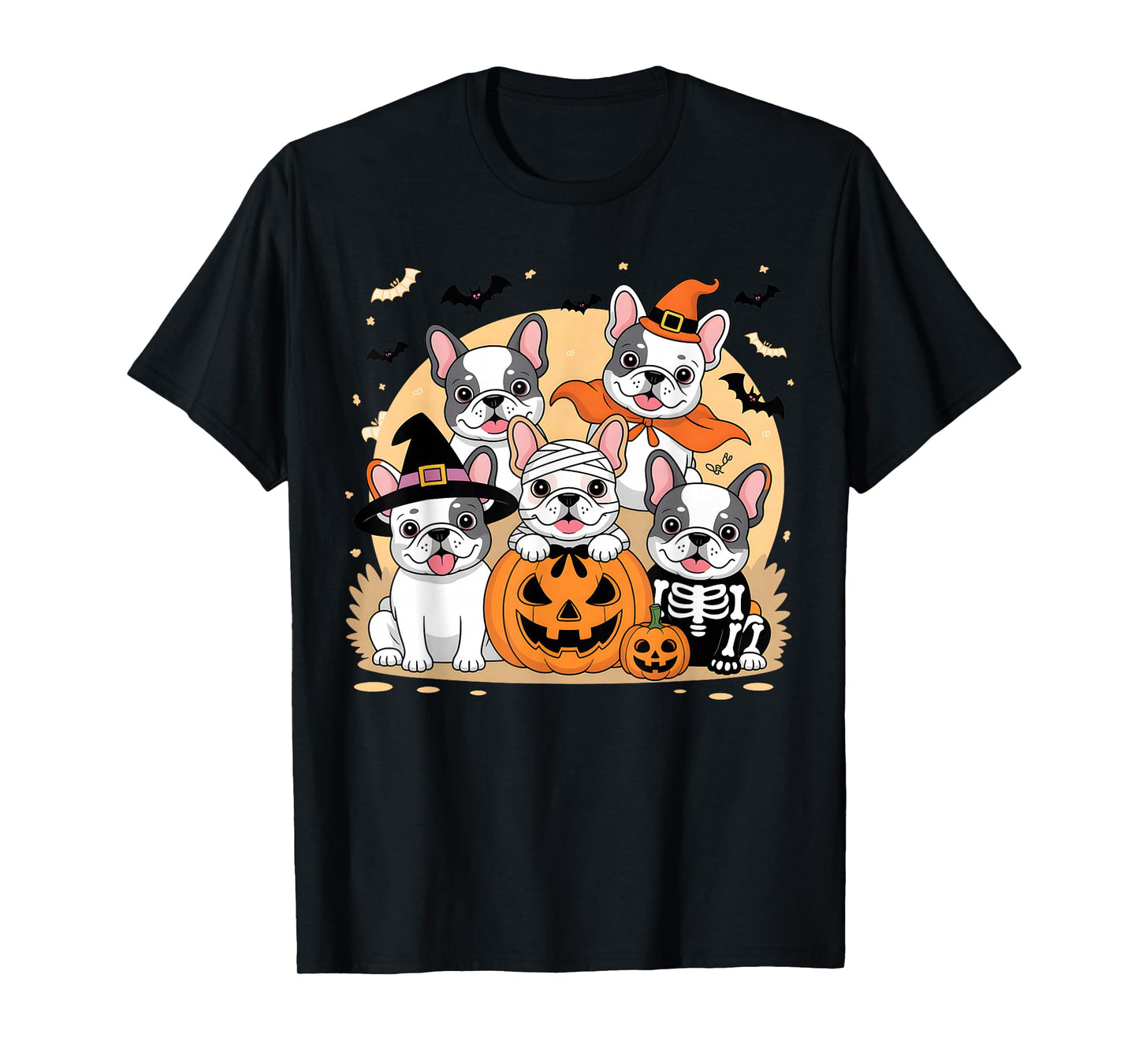 Mummy French Bulldog Halloween French Bulldog Witch Dog Mom T-Shirt