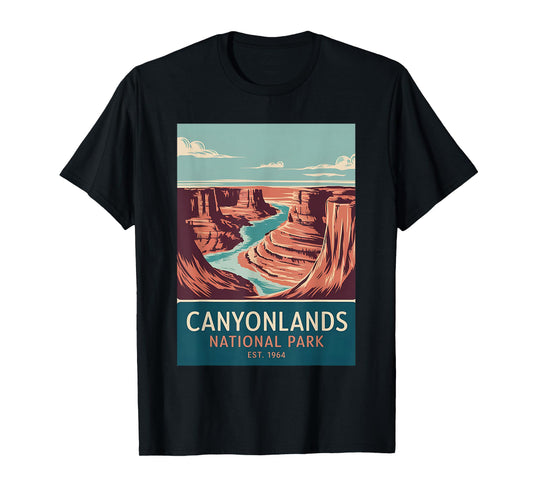Canyonlands National Park Vintage Camping Hiking Men Women T-Shirt