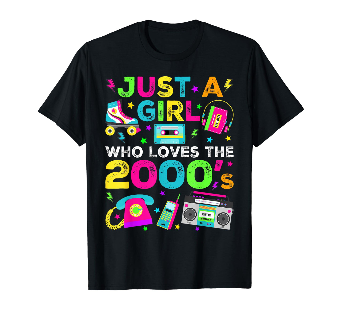 Just A Girl Who Loves The 2000s, 2000's Retro Costume T-Shirt