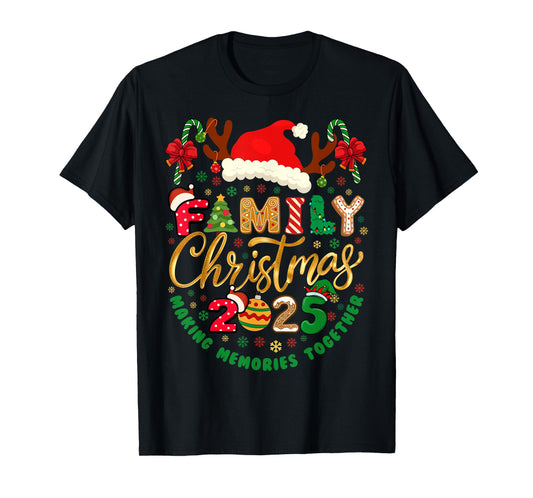 Family Christmas 2025 Matching Outfit Xmas Squad Santa Group T-Shirt