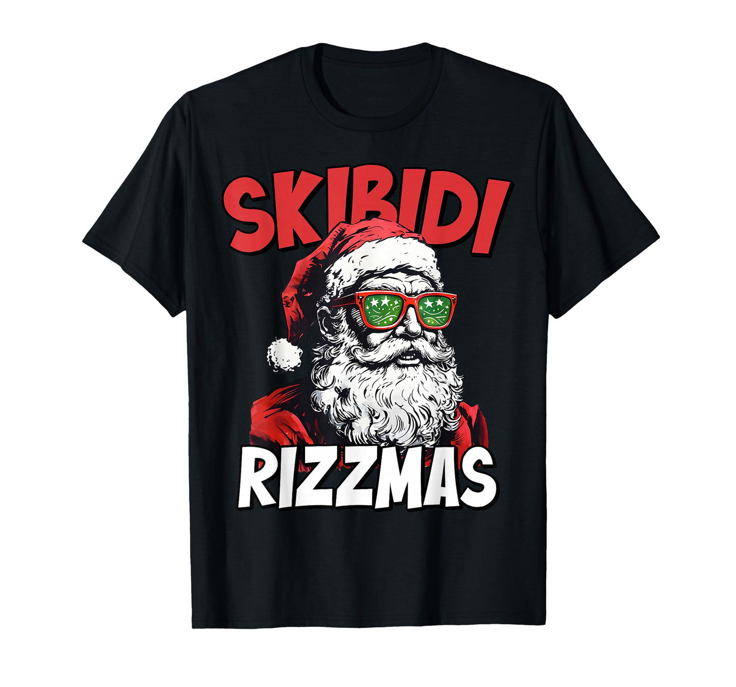 Skibidi Rizzmas Christmas Rizz Santa Claus Charisma Kid Cool T-Shirt