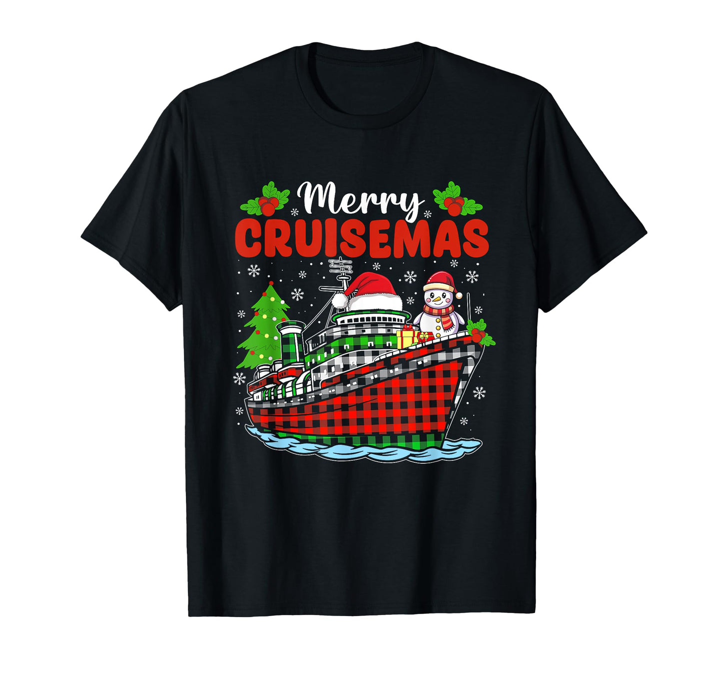 Merry Cruisemas Cruise Christmas Family Xmas Pajamas Holiday T-Shirt