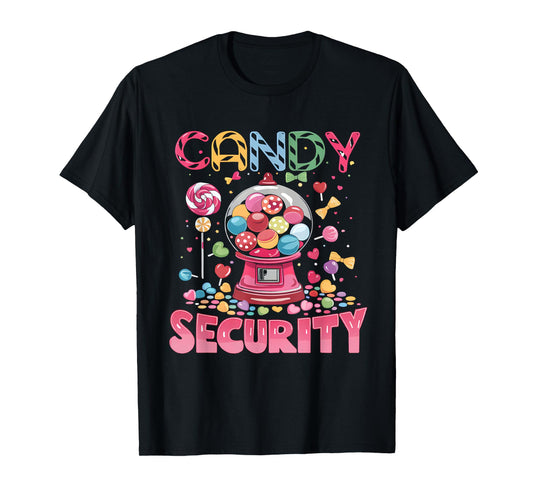 Candy Security Candyland Costume Kids Teens Adult T-Shirt