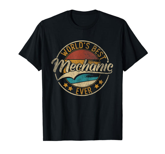 Worlds Best Mechanic | Auto Car Mechanic T-Shirt