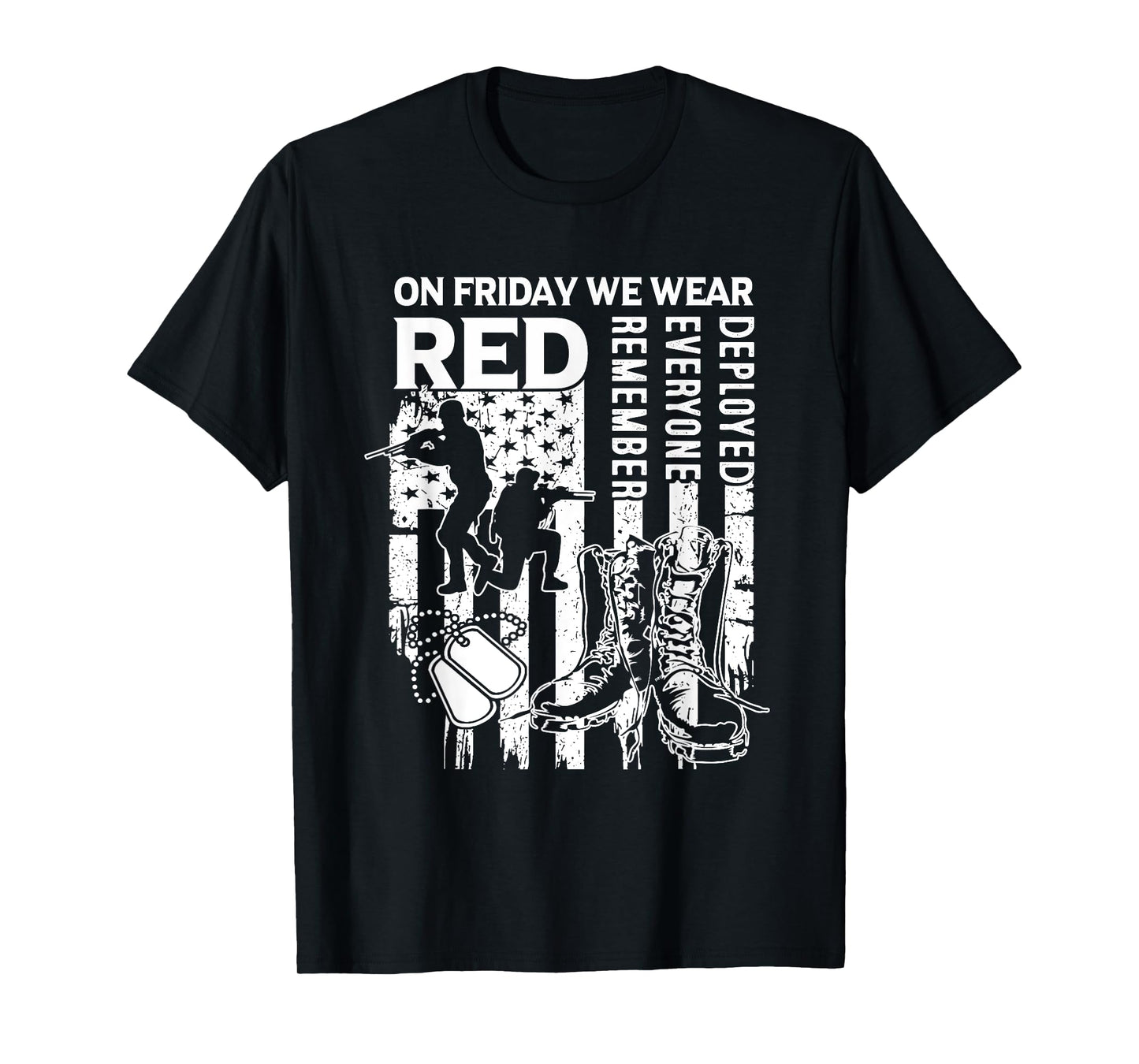 Red Friday Military Shirt On Friday We Wear Red Veteran Tee T-Shirt