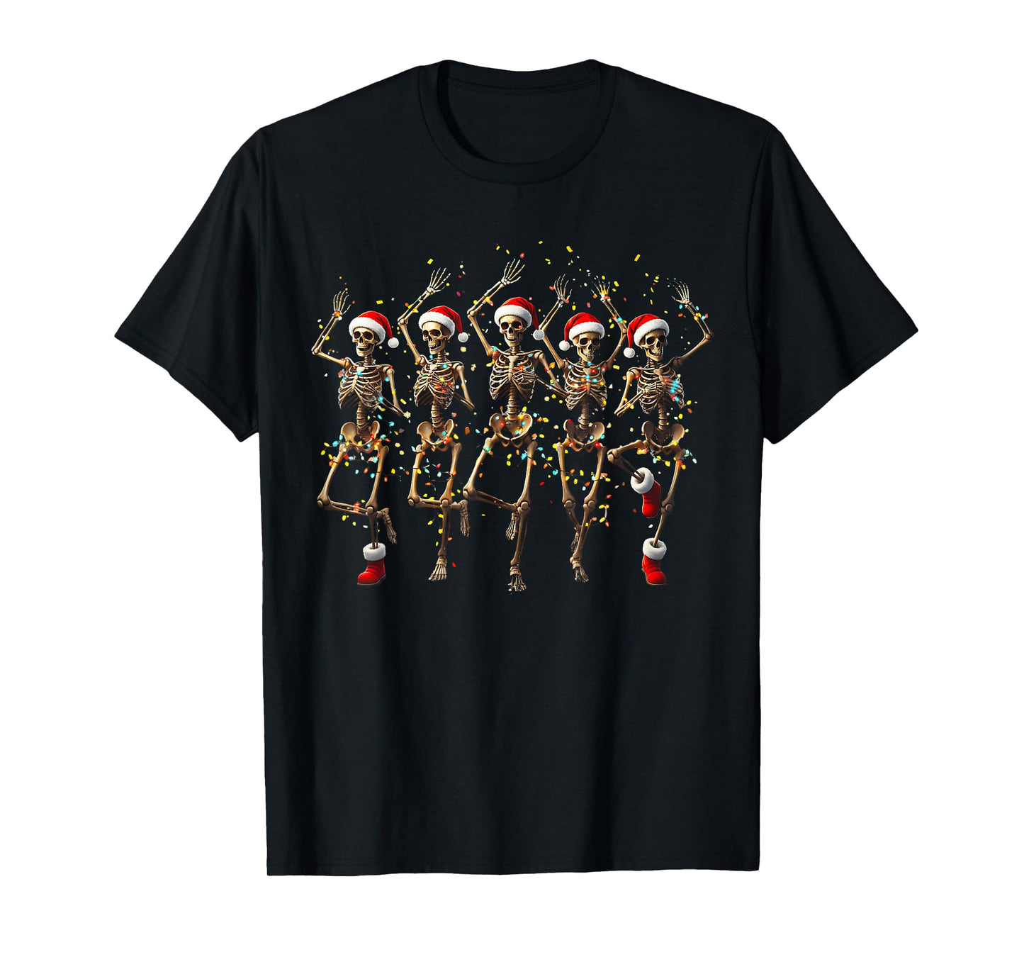 Skeleton Dance Christmas Dancing Skeletons Funny Costume T-Shirt