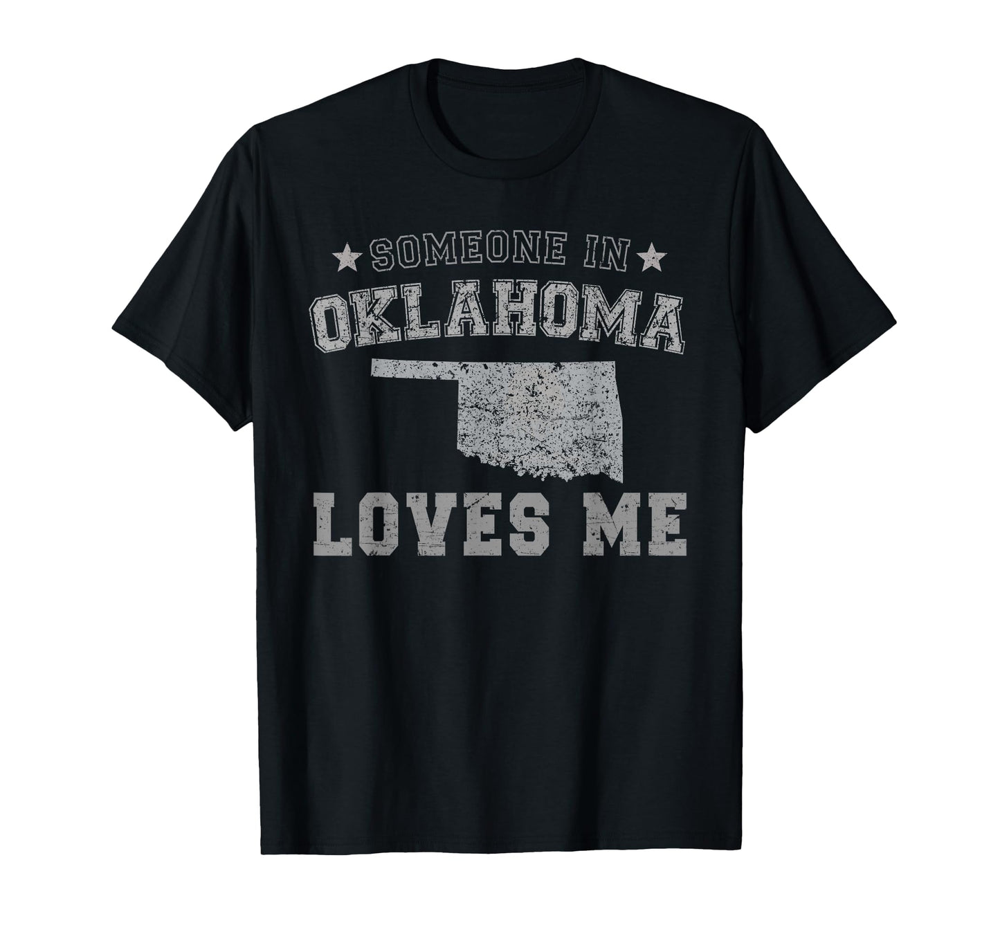 Someone In Oklahoma Loves Me Heart Vintage State T-Shirt