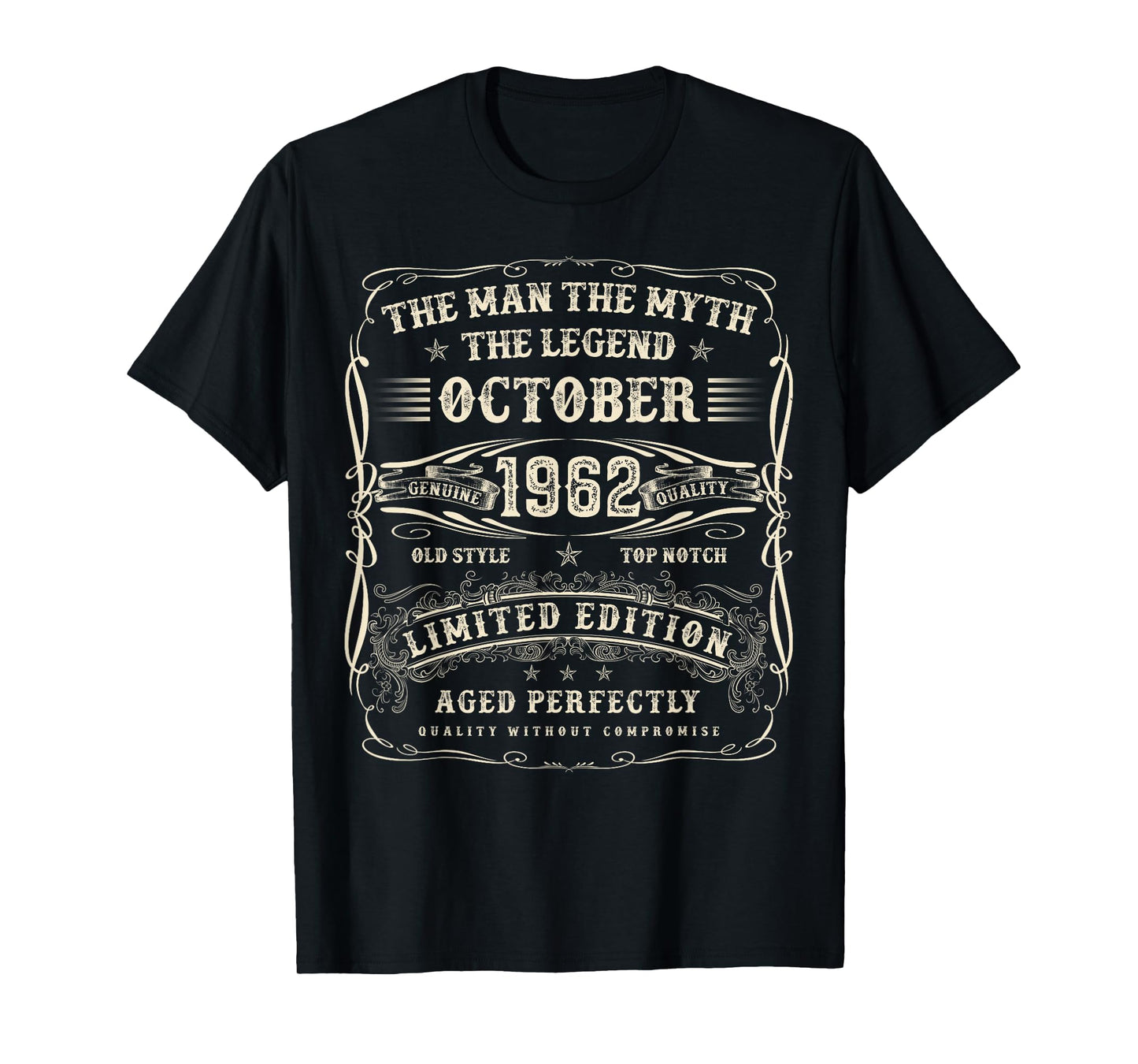 October 1962 63rd Birthday Gifts for Men 63 Year Old Bday T-Shirt