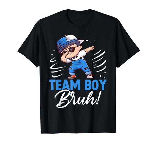 Family Team Boy Bruh Gender Reveal Party Announcement T-Shirt