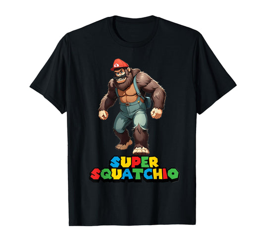 cute sasquatch Bigfoot Gamer Gaming kids boys girls toddler T-Shirt